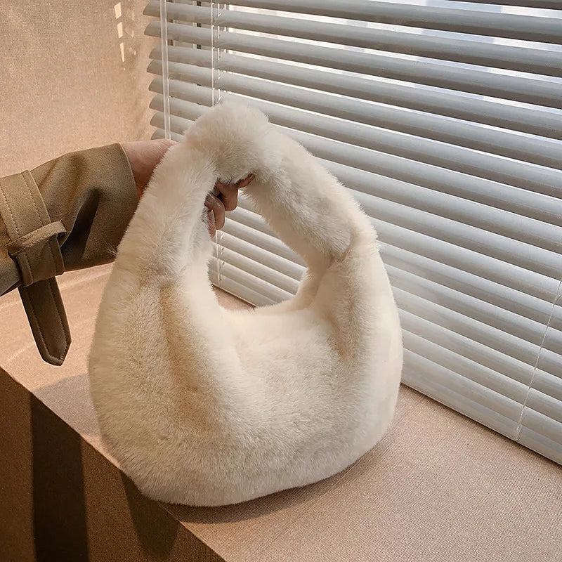 Fur Women's Small Half Moon Bag