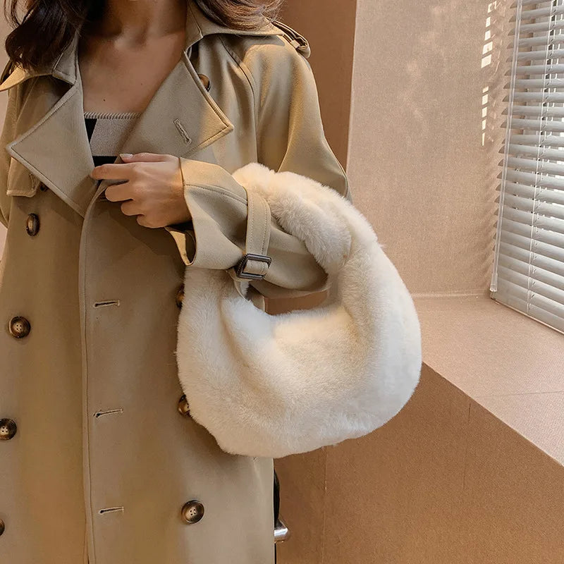 Fur Women's Small Half Moon Bag