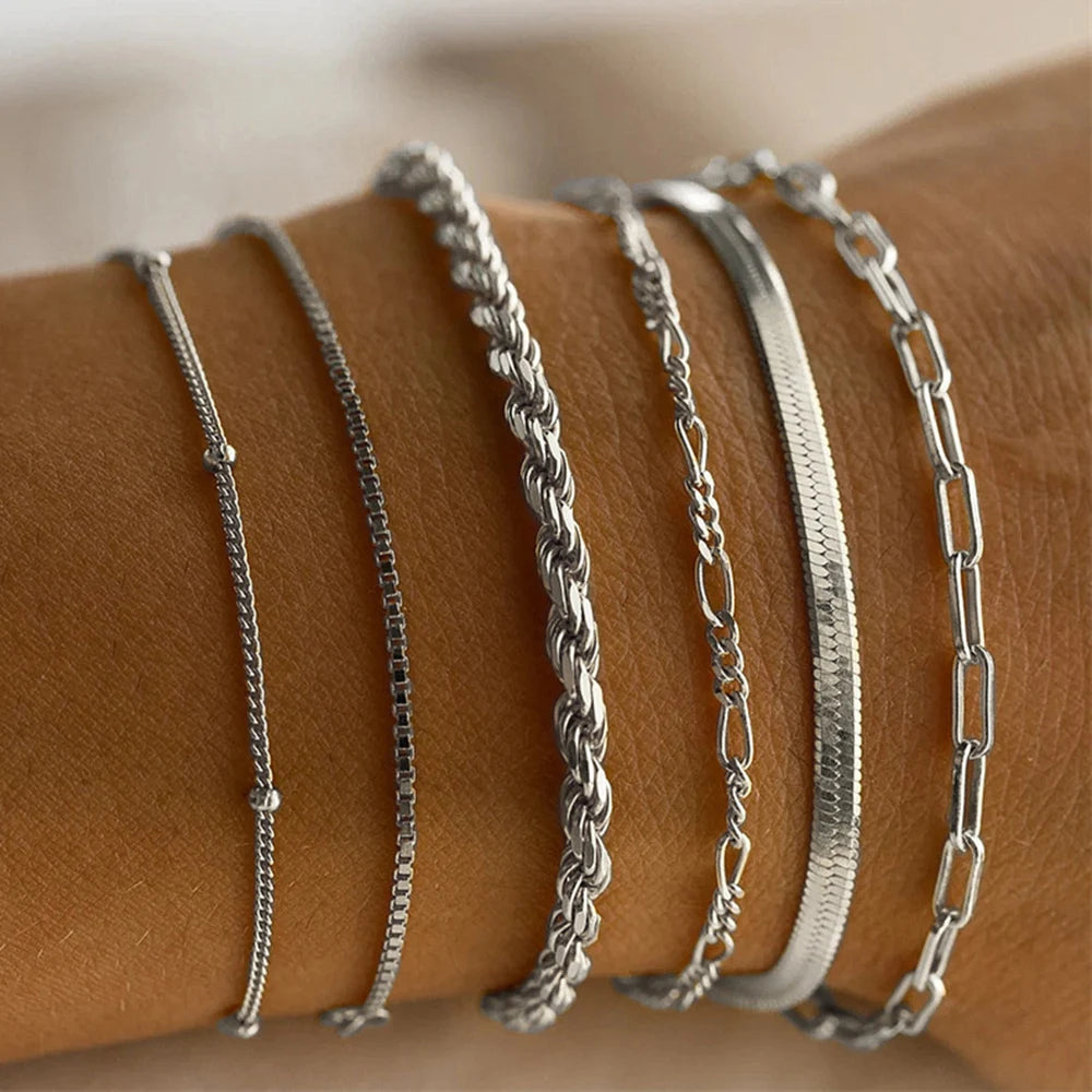 Gemstone Bangle Bracelet Sets