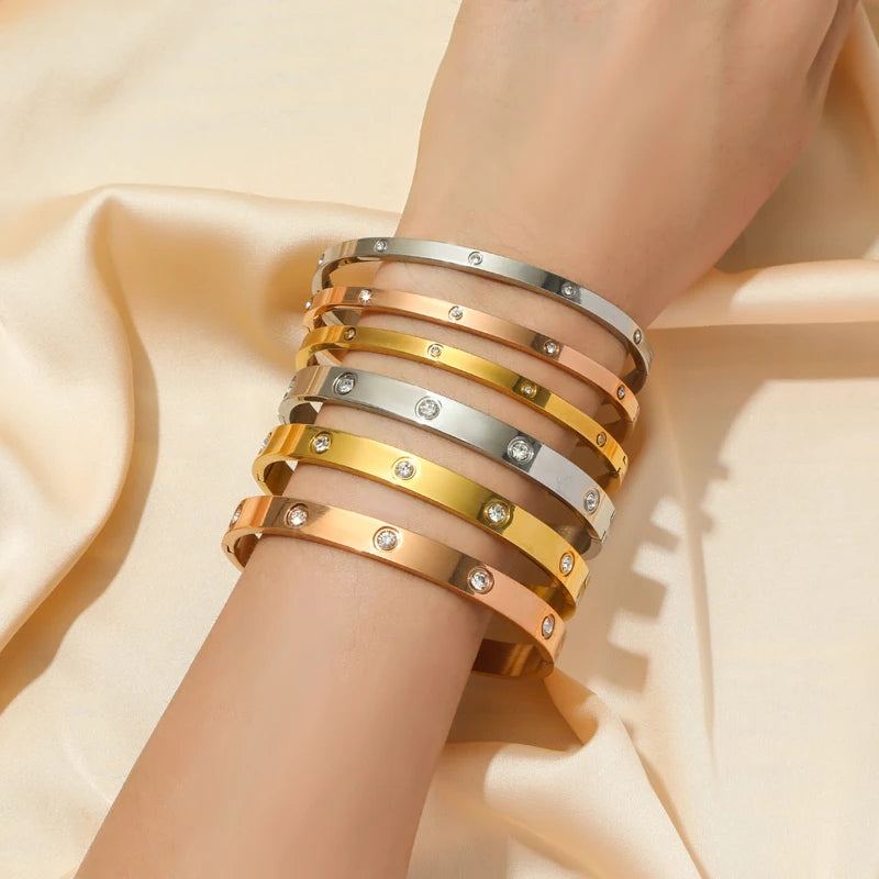 Zircon Bangles Bracelets