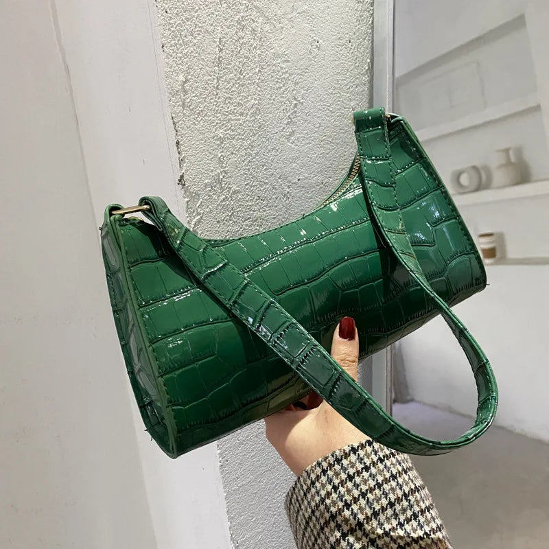Alligator Pattern Small Handbag