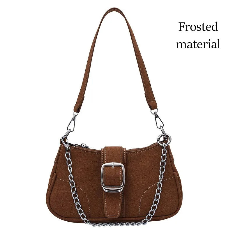 Denim Chain Shoulder Bag