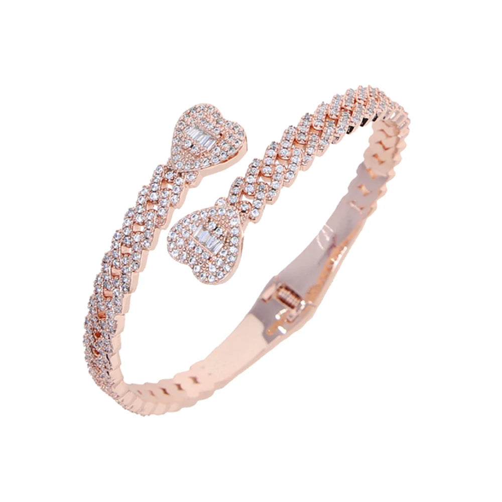 Iced Out Heart Miami Cuban Link