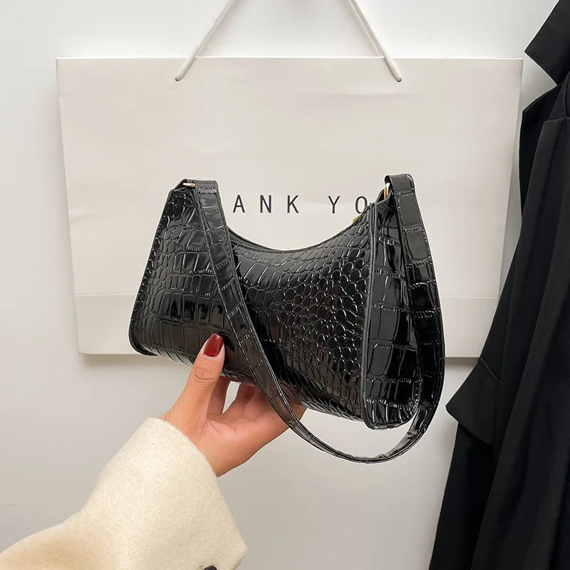 Patterned Armpit Bag