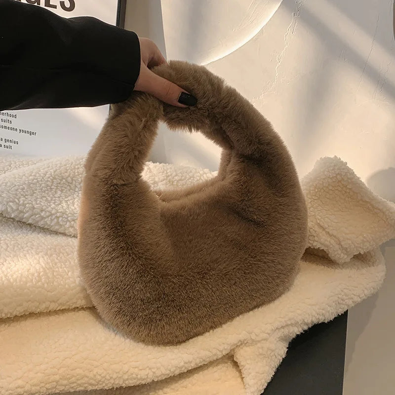 Fur Women's Small Half Moon Bag