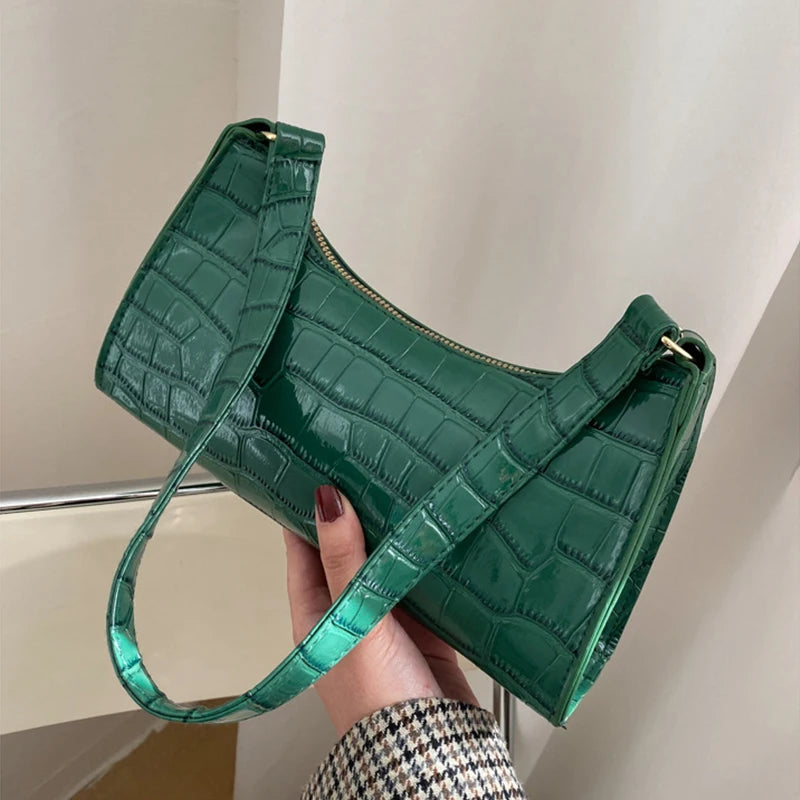 Alligator Pattern Small Handbag