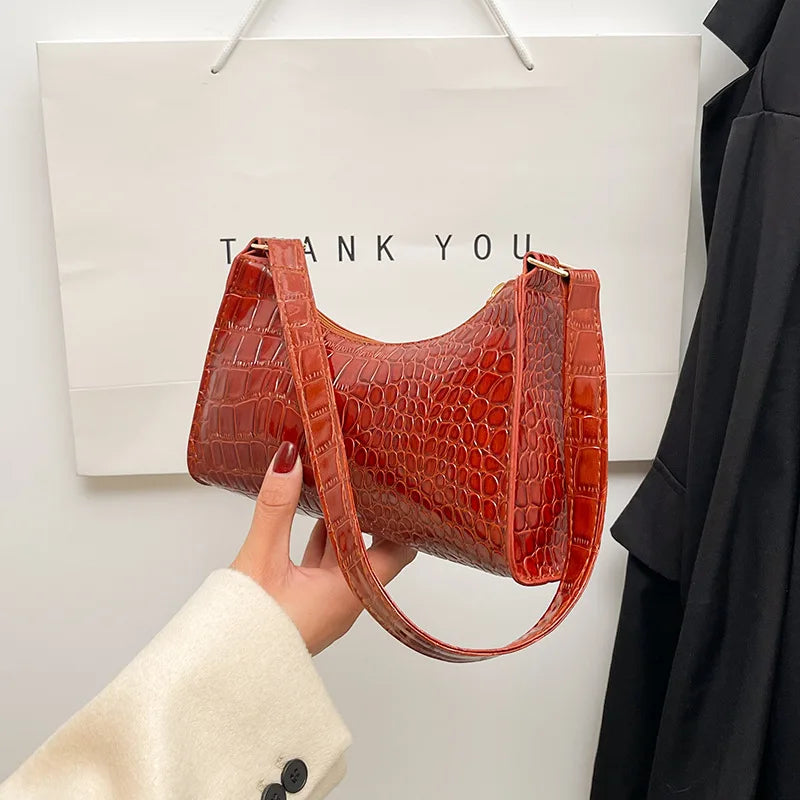 Patterned Armpit Bag