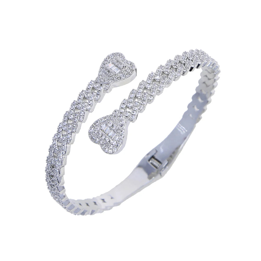 Iced Out Heart Miami Cuban Link