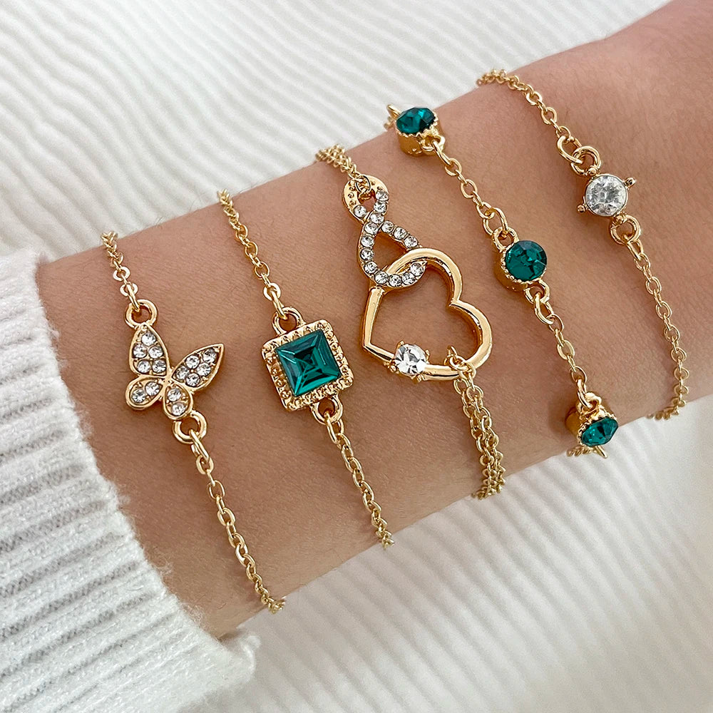 Gemstone Bangle Bracelet Sets