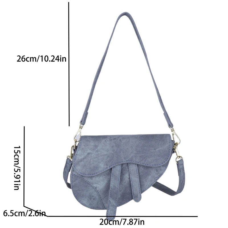 Denim Saddle Crossbody Bags