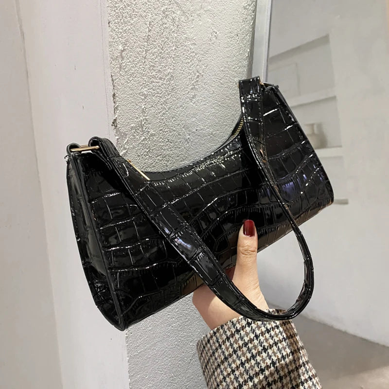 Alligator Pattern Small Handbag