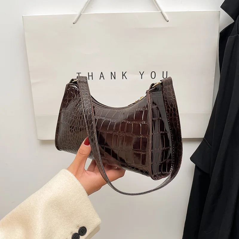 Patterned Armpit Bag