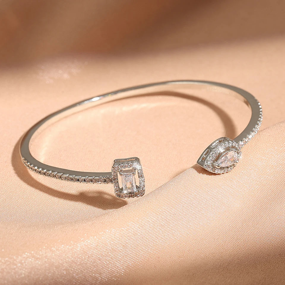 ZAKOL 3pcs Adjustable Open Bangle Bracelets