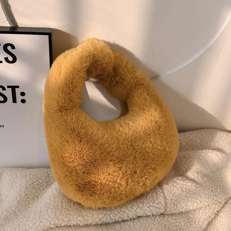 Fur Women's Small Half Moon Bag