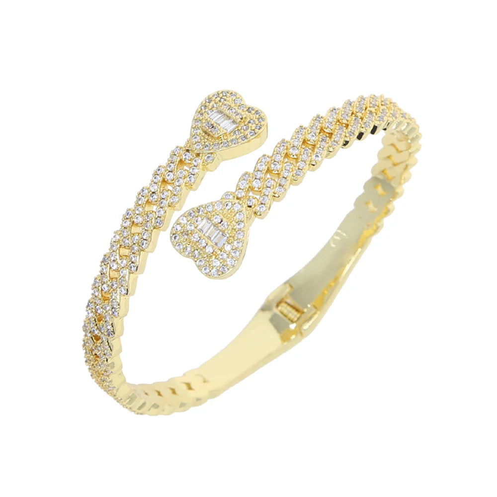 Iced Out Heart Miami Cuban Link