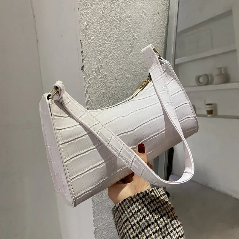 Alligator Pattern Small Handbag