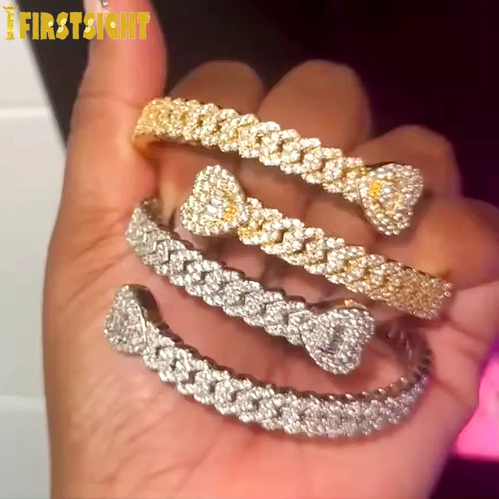 Iced Out Heart Miami Cuban Link