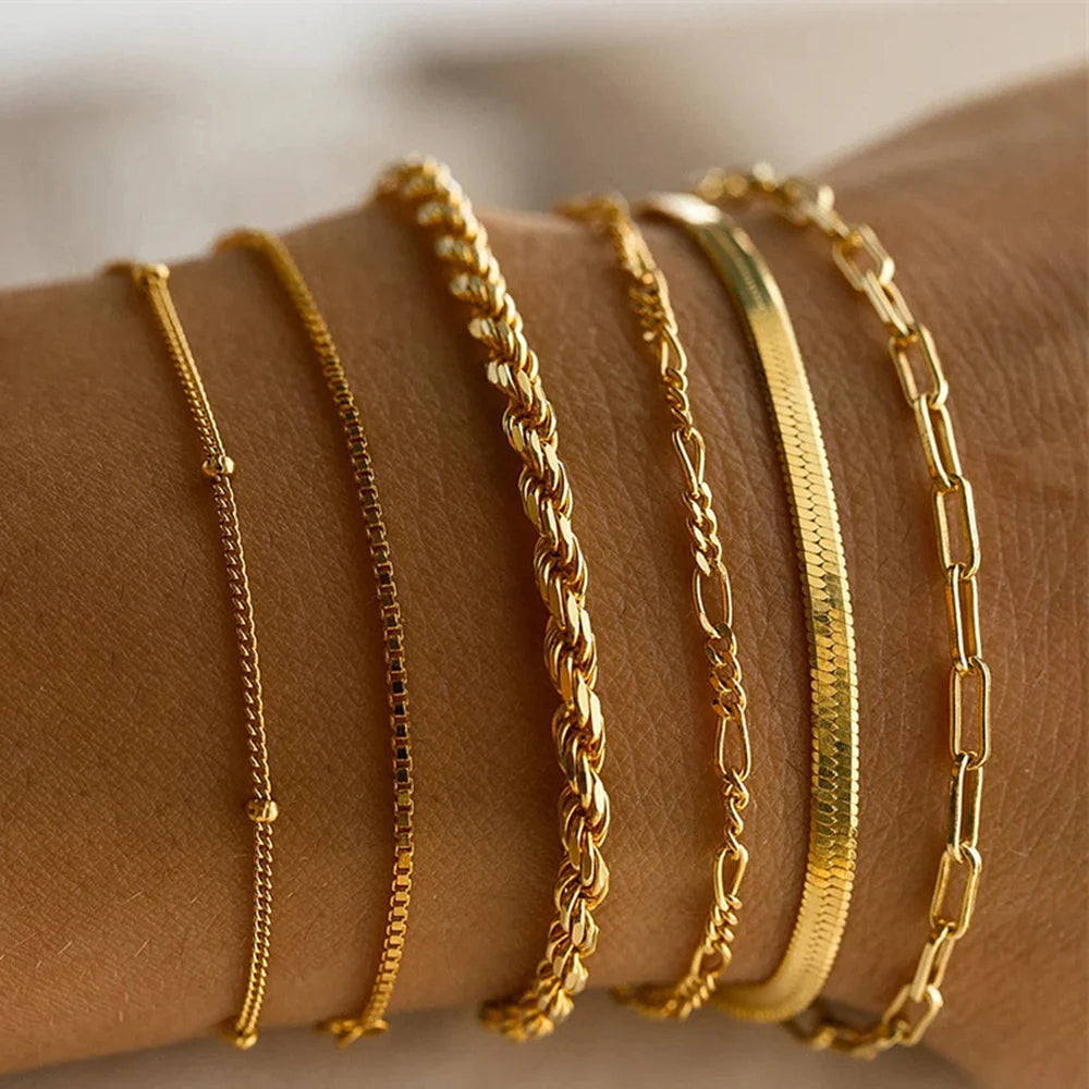 Gemstone Bangle Bracelet Sets