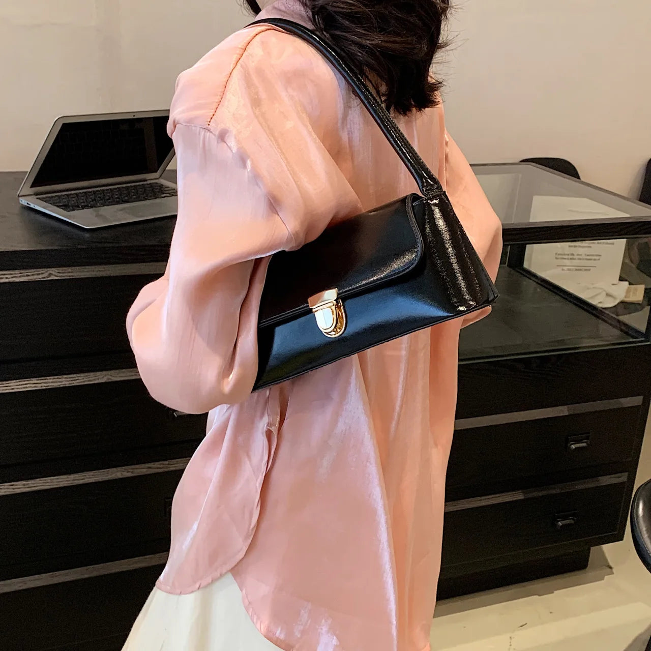 PU Leather Fashion Small Tote Bag