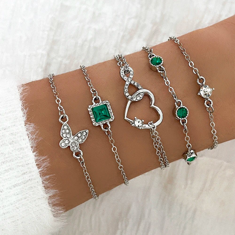Gemstone Bangle Bracelet Sets