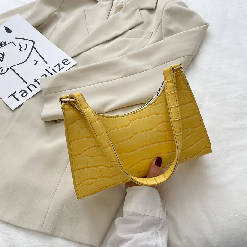 Alligator Pattern Small Handbag