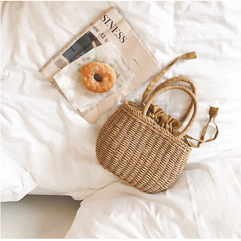 Hand-Woven Rattan Bag