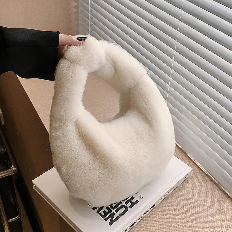 Fur Women's Small Half Moon Bag