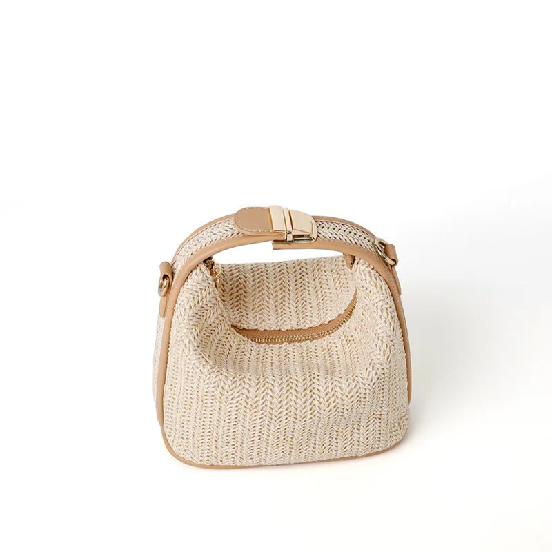 Woven Color Straw Handbag
