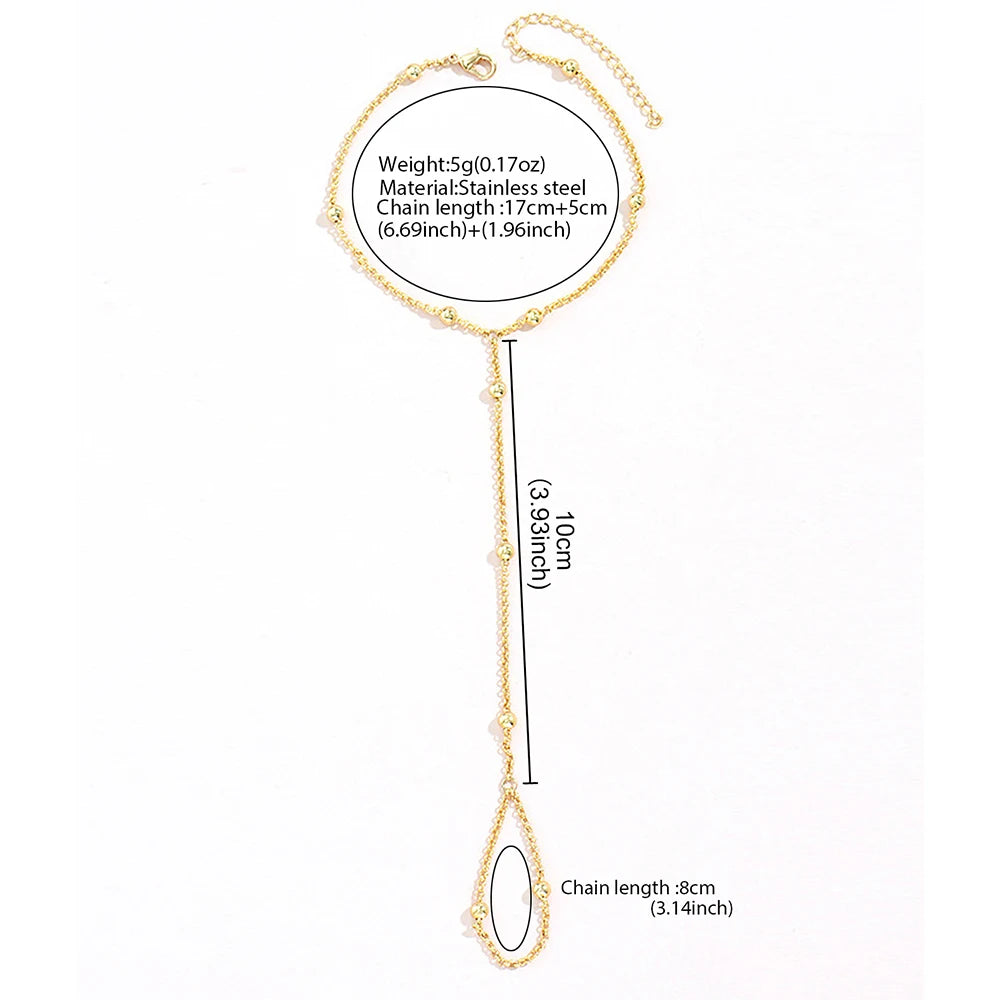 Beaded Finger Chain