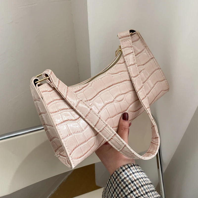Alligator Pattern Small Handbag