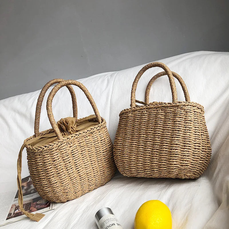 Hand-Woven Rattan Bag