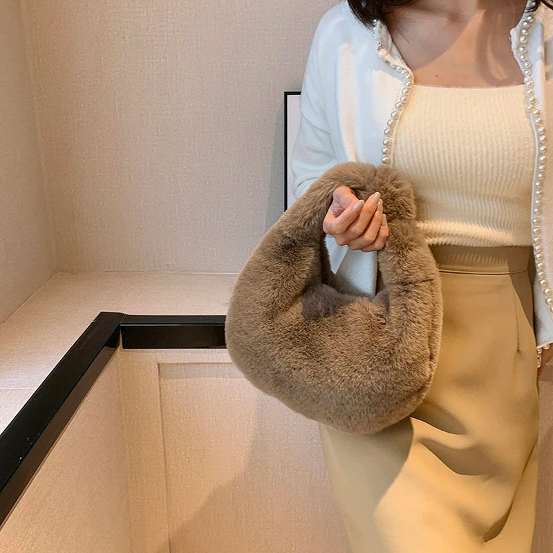 Fur Women's Small Half Moon Bag