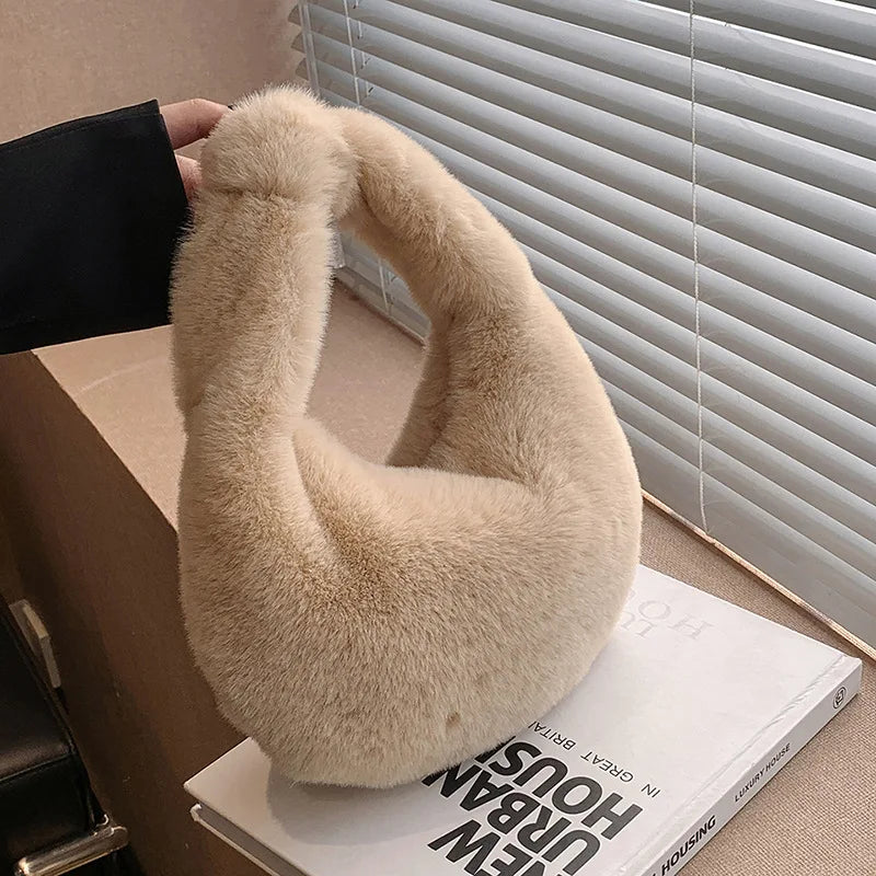 Fur Women's Small Half Moon Bag
