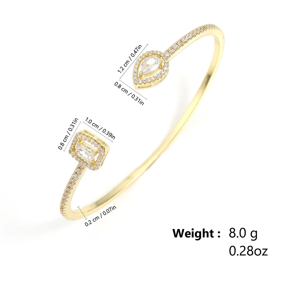 ZAKOL 3pcs Adjustable Open Bangle Bracelets