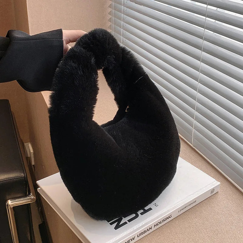 Fur Women's Small Half Moon Bag