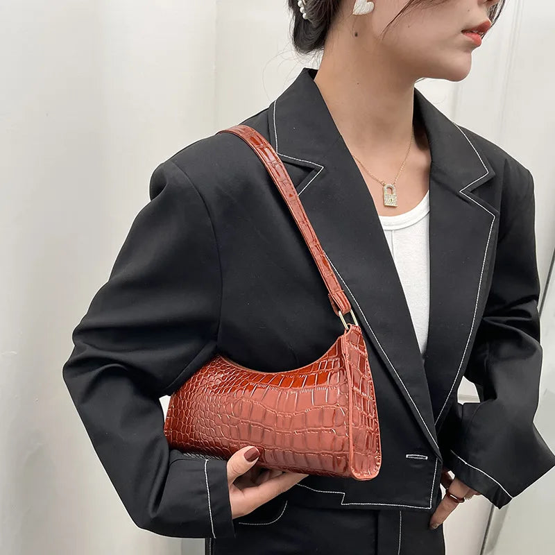 Patterned Armpit Bag