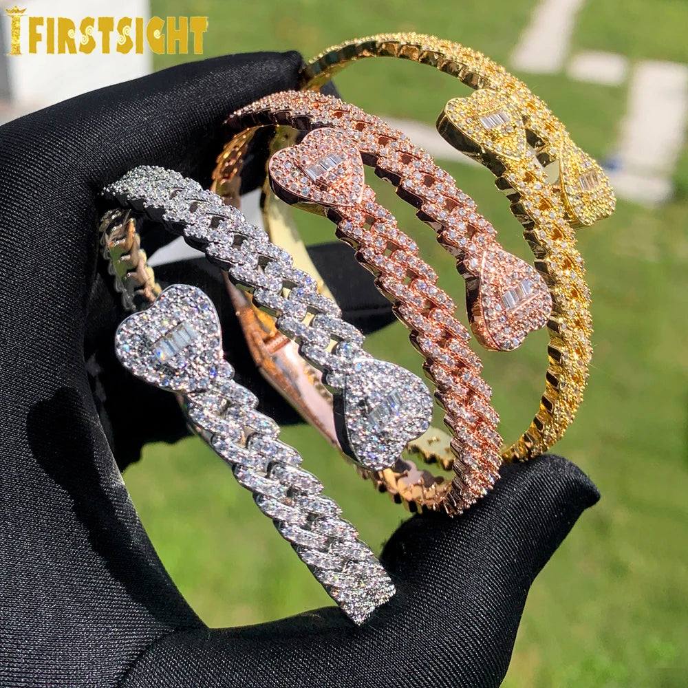 Iced Out Heart Miami Cuban Link