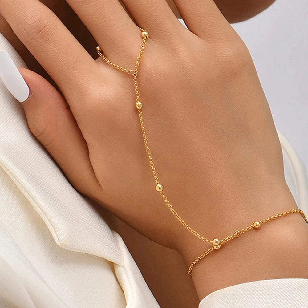 Beaded Finger Chain