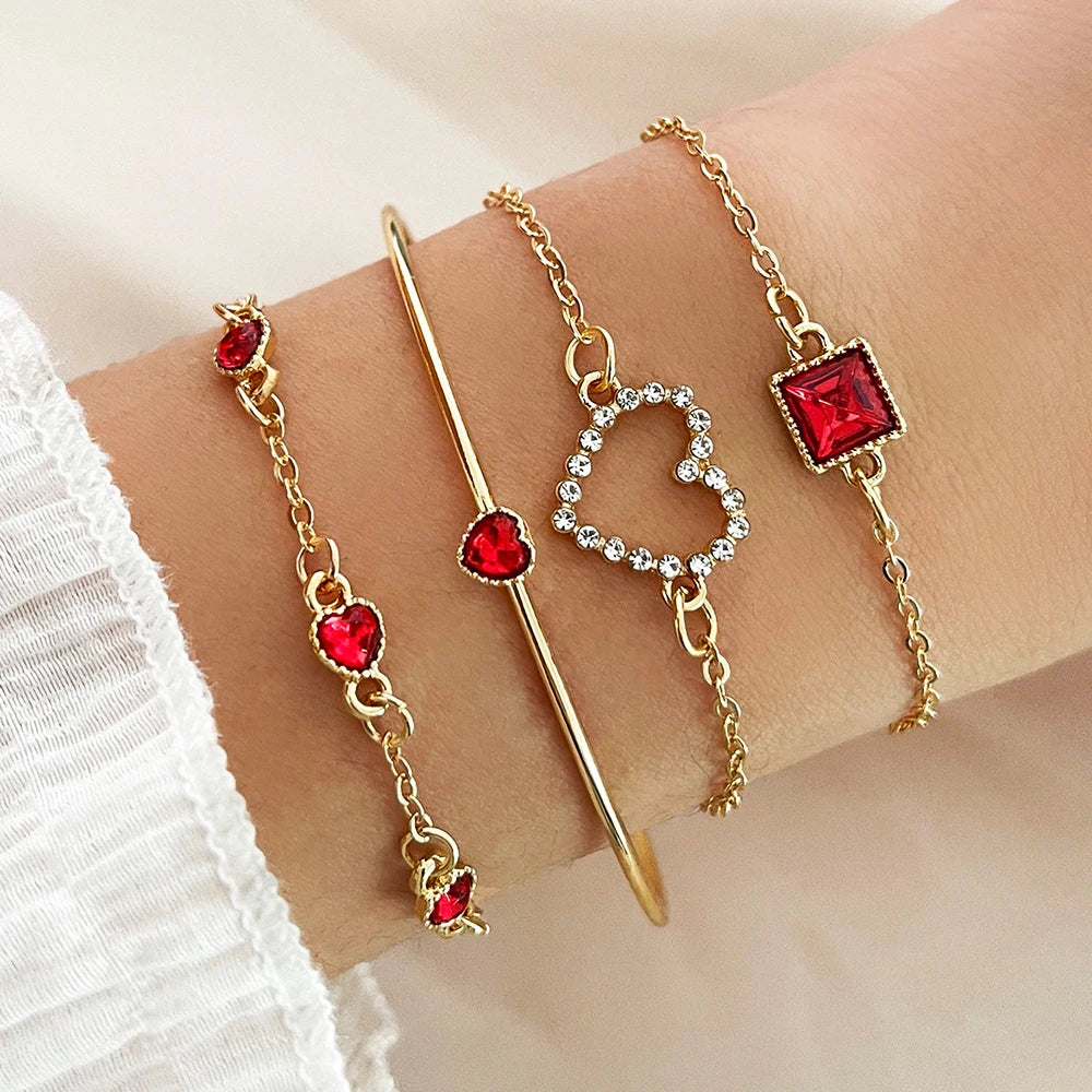 Gemstone Bangle Bracelet Sets