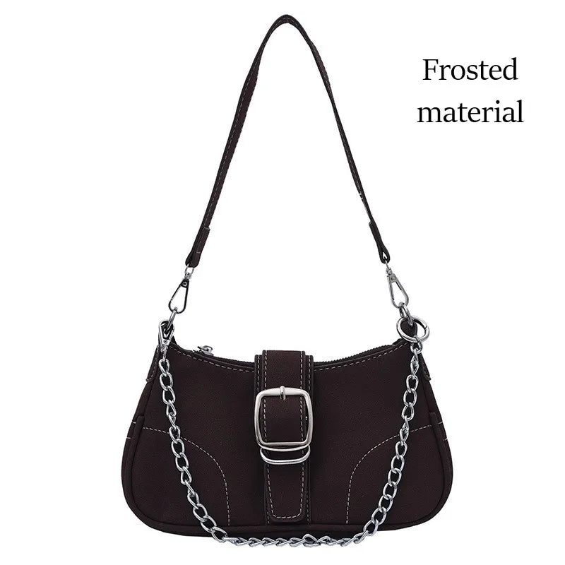 Denim Chain Shoulder Bag