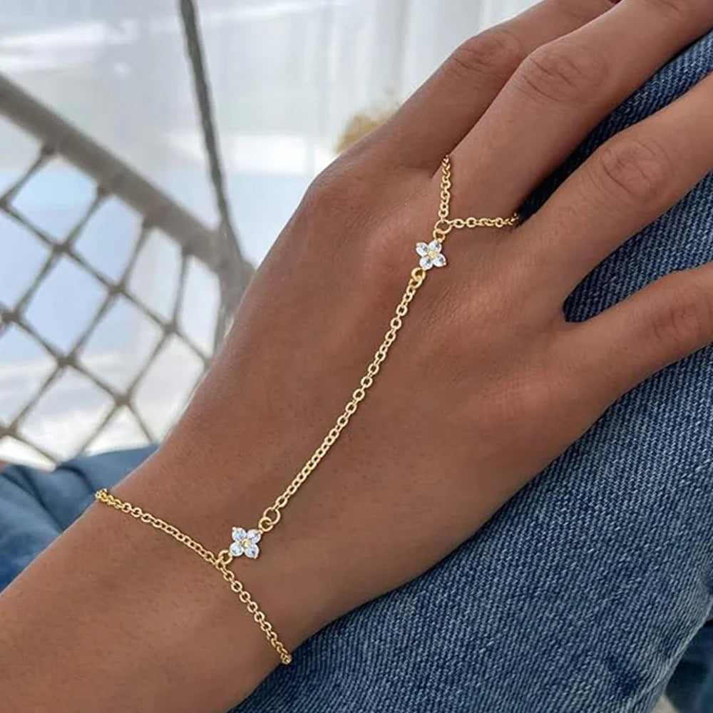 Dainty Hand Chain Bracelets