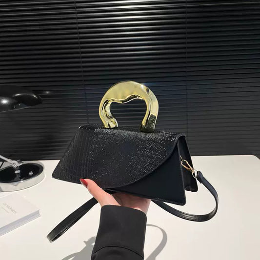 Gold Handle Fancy Purse
