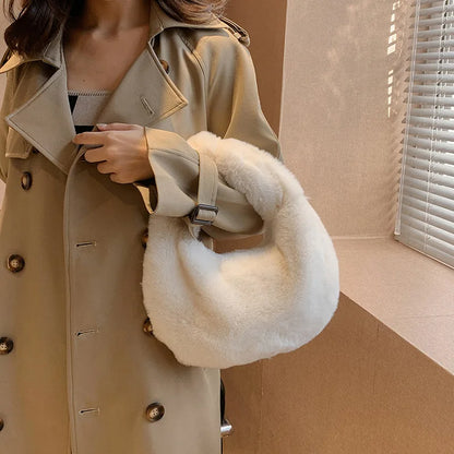 Fur Women's Small Half Moon Bag