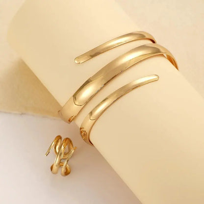 Silver Spiral Cuff Bracelet