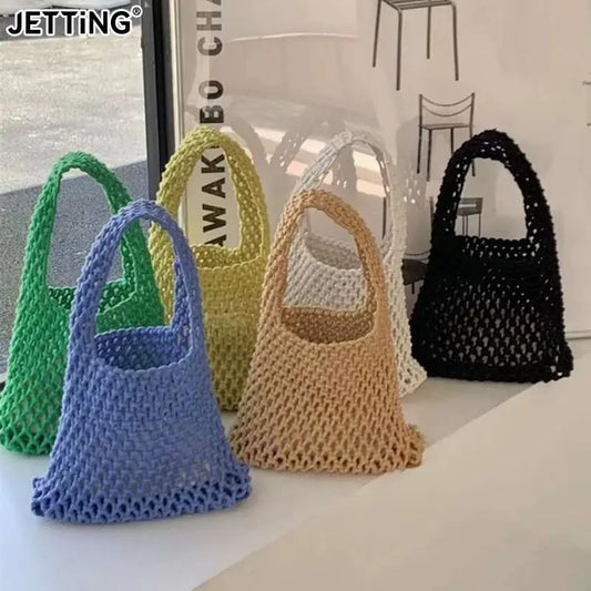 Knitting Crochet Beach Shoulder Bag