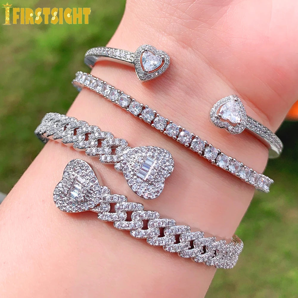 Iced Out Heart Miami Cuban Link