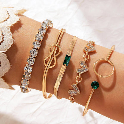 Gemstone Bangle Bracelet Sets
