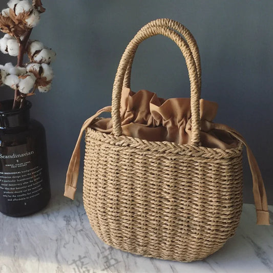 Hand-Woven Rattan Bag