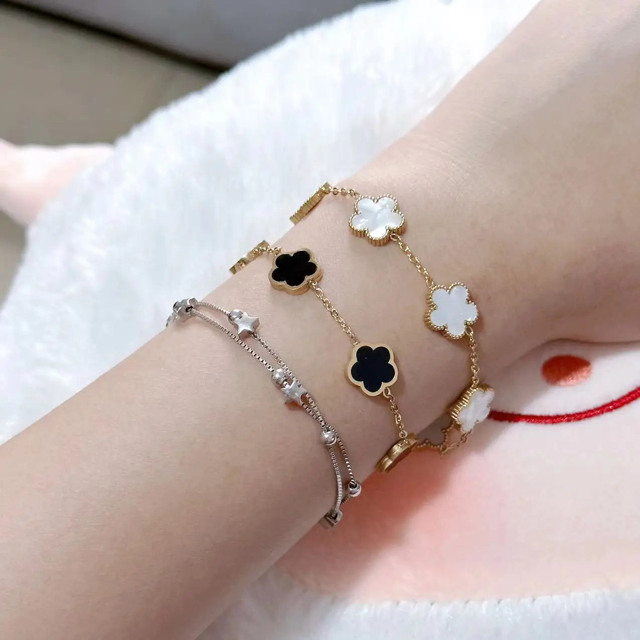 Clover Multi- Colored Bracelet