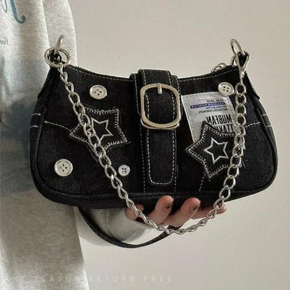 Stars Pattern Y2K Handbag